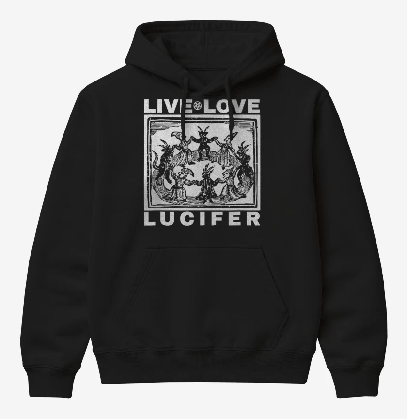 Poleron Canguro básico Negro de Live Love Lucifer B