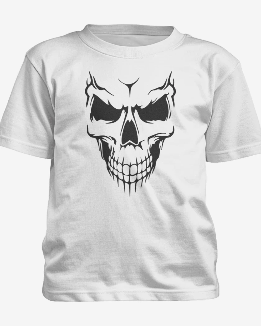Polera de niño Blanco de Calavera 2