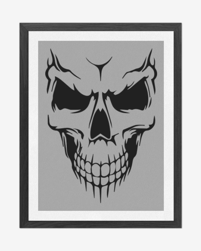 Cuadro decorativo Gris Melange de Calavera 2