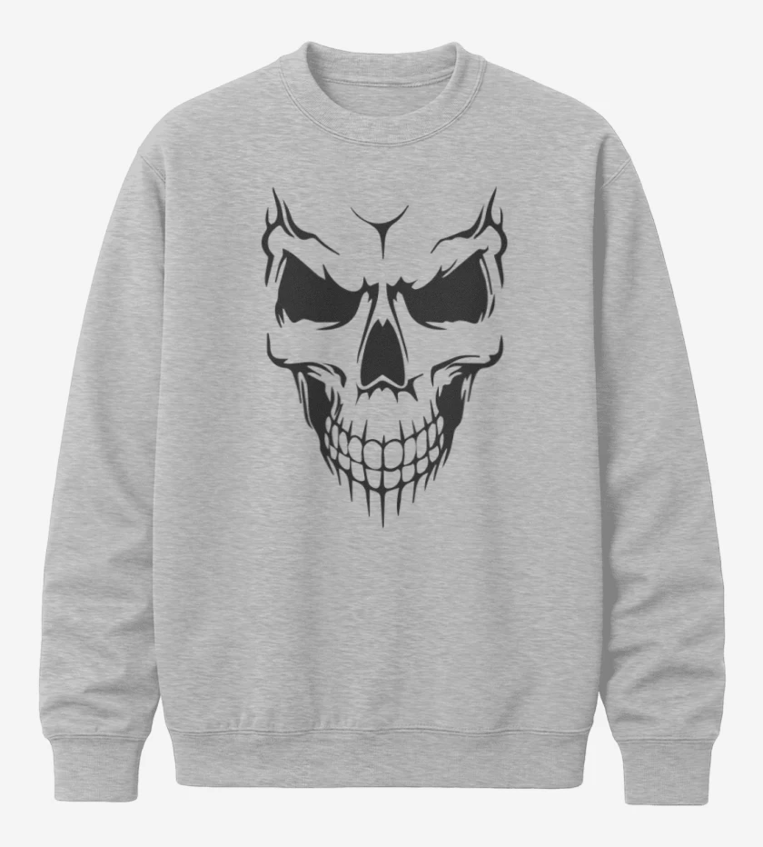 Poleron polo Gris Melange de Calavera 2