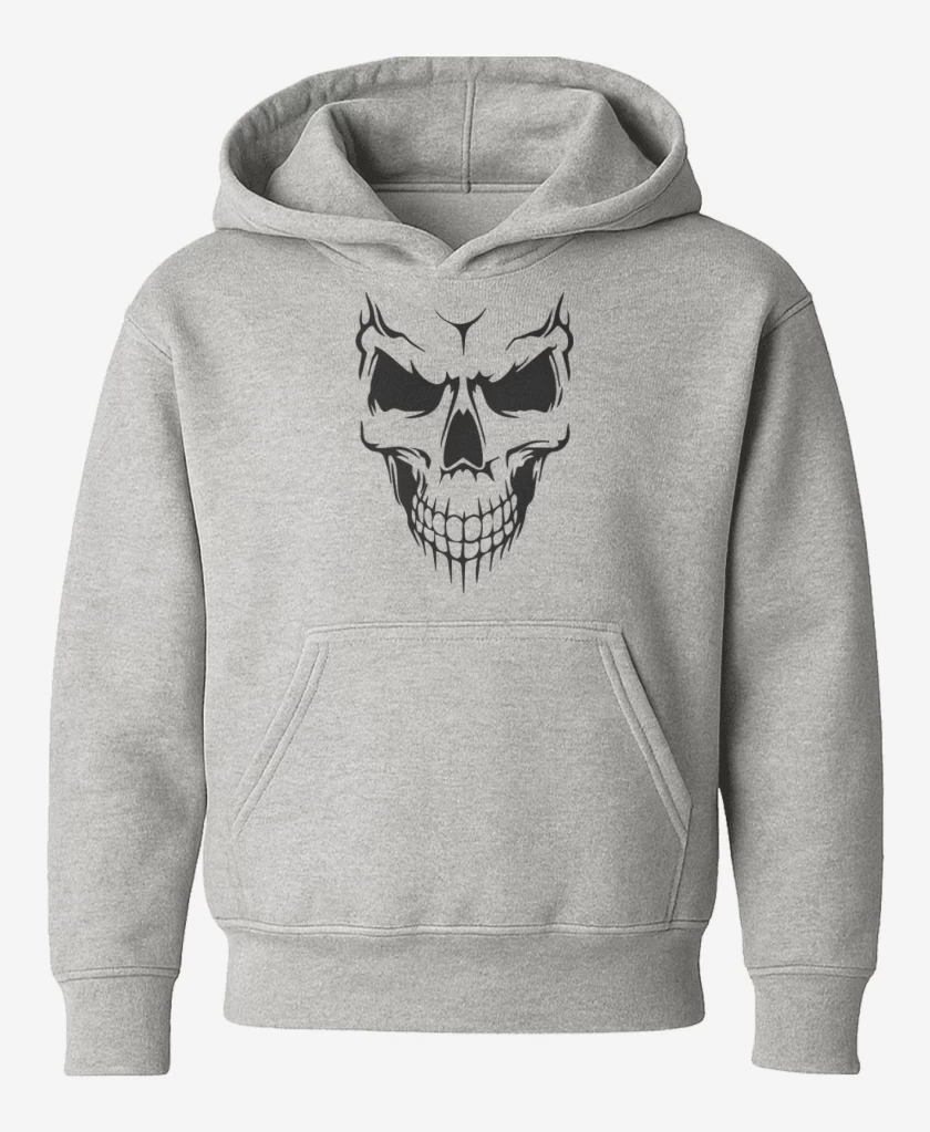 Poleron de niño Gris Melange de Calavera 2