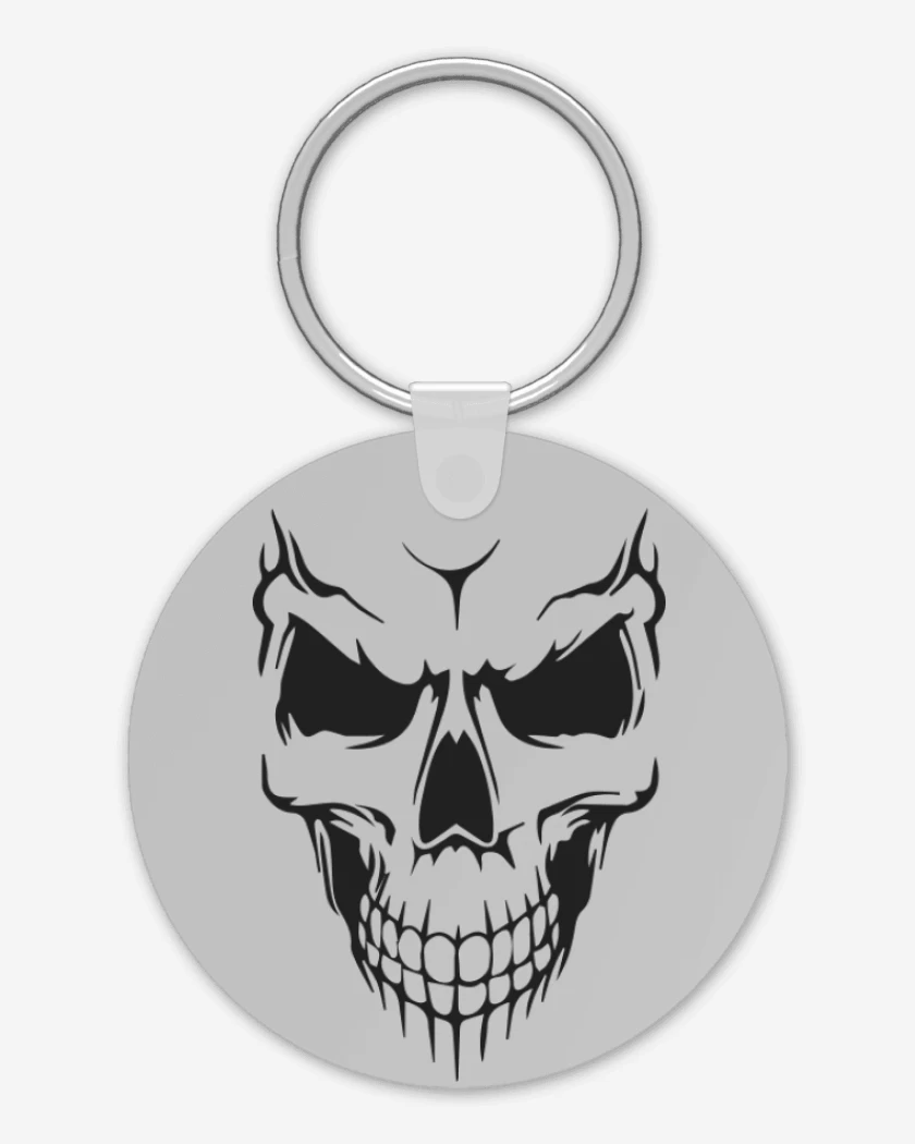 Llavero Gris Melange de Calavera 2