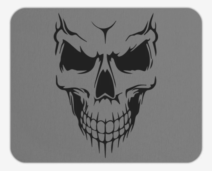 Mousepad Gris Melange de Calavera 2