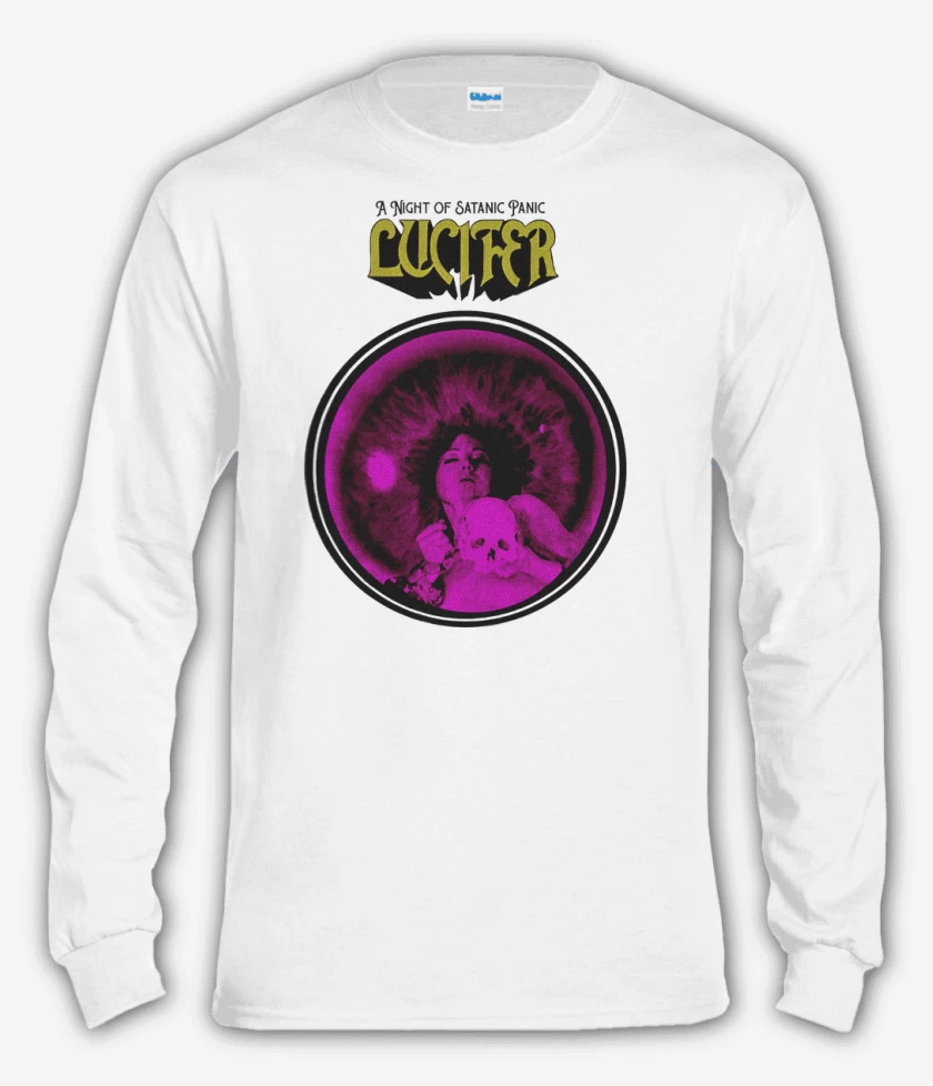 Polera manga larga Blanco de A Satanic Night