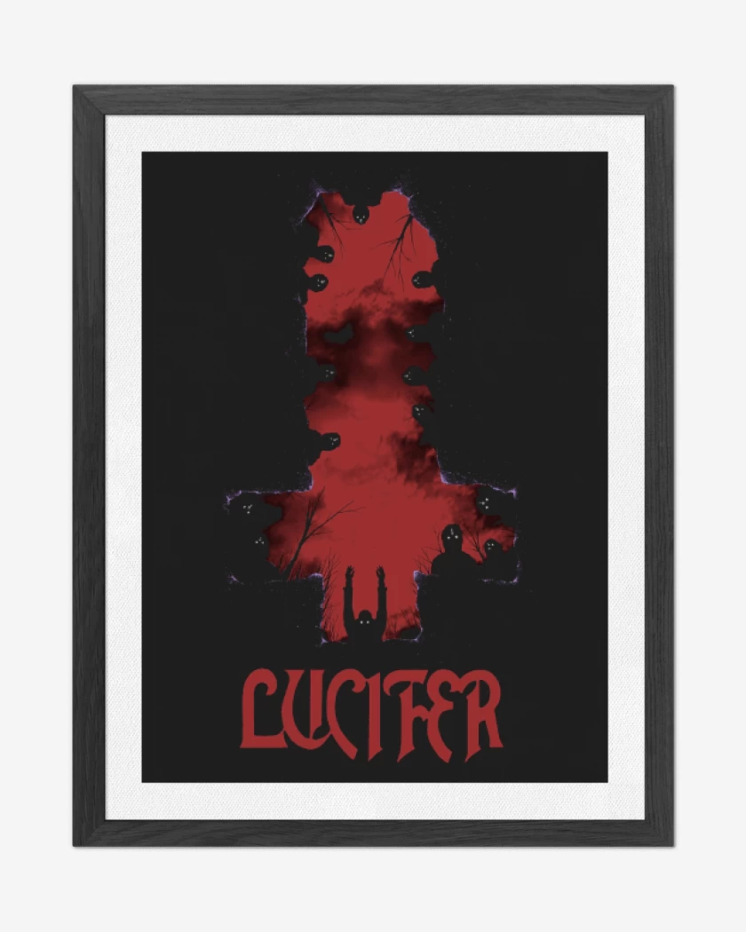 Cuadro decorativo Negro de Lucifer Cross