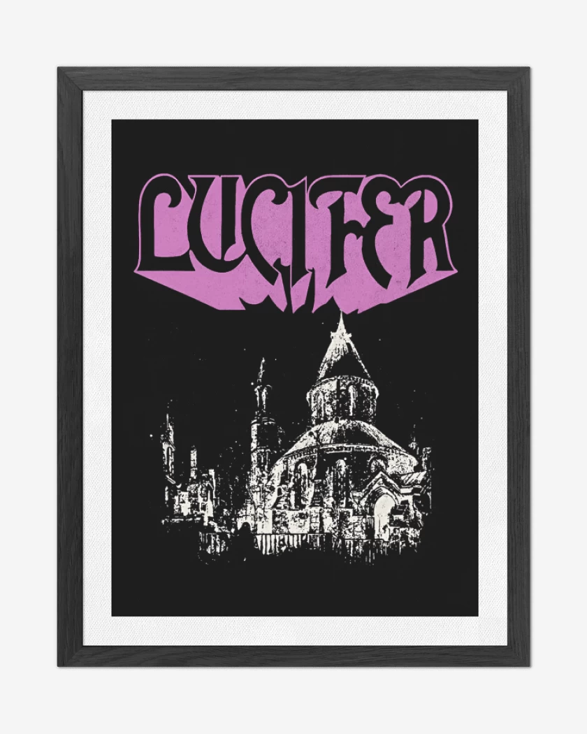 Cuadro decorativo Negro de Lucifer Church