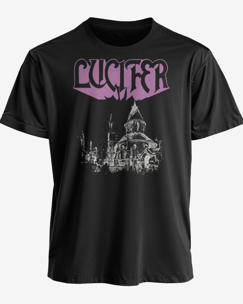 Polera premium Negro de Lucifer Church