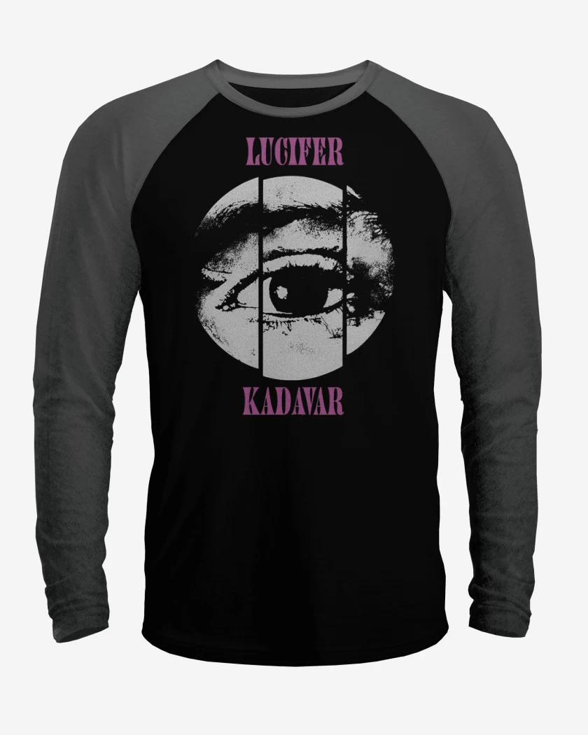 Polera Raglan Negro / Negro Heather de Lucifer Kadavar