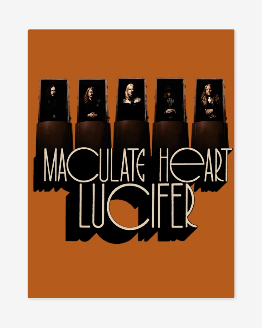 Print metalico Naranjo de Maculate Heart