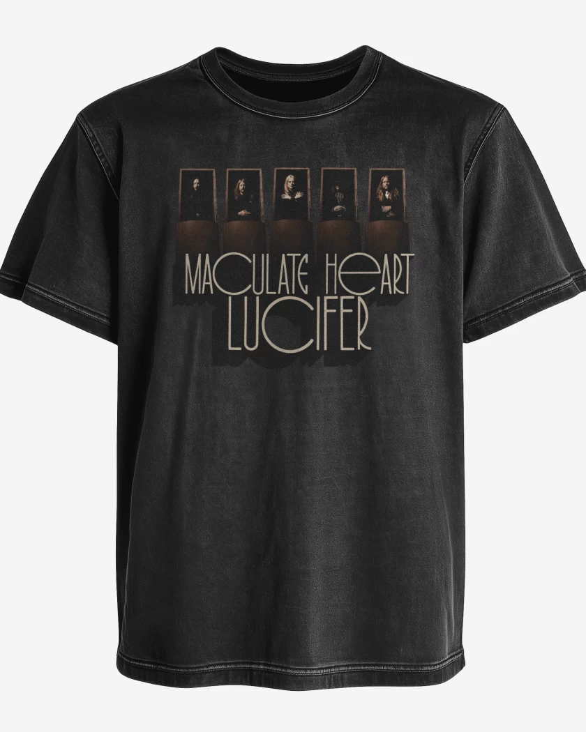 Polera desgastada Negro de Maculate Heart