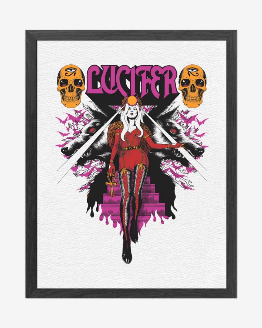 Cuadro decorativo Blanco de Lucifer Witch