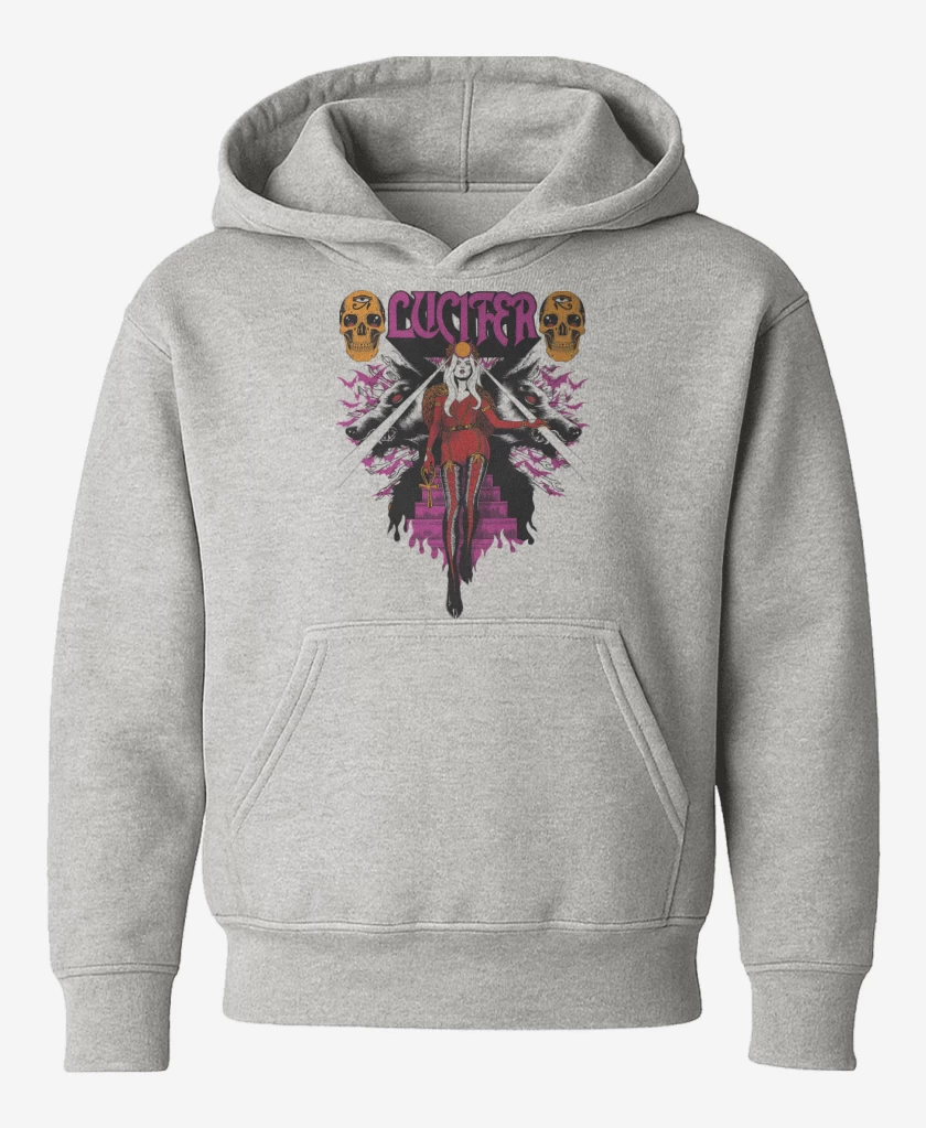 Poleron de niño Gris Melange de Lucifer Witch