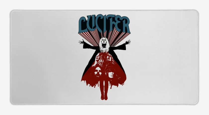 Mouse pad Gamer Blanco de Lucifer
