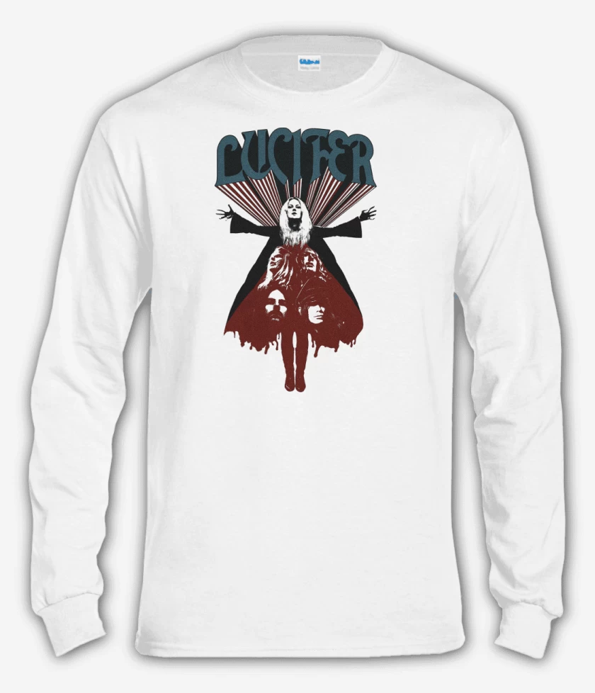 Polera manga larga Blanco de Lucifer