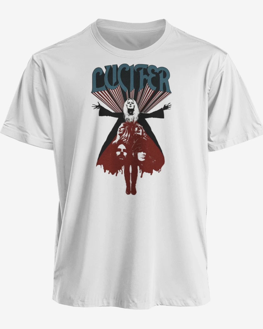 Polera premium Blanco de Lucifer