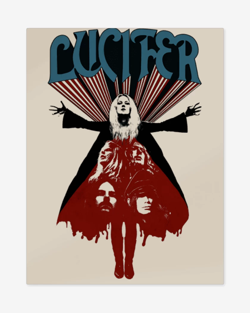Print metalico Beige de Lucifer