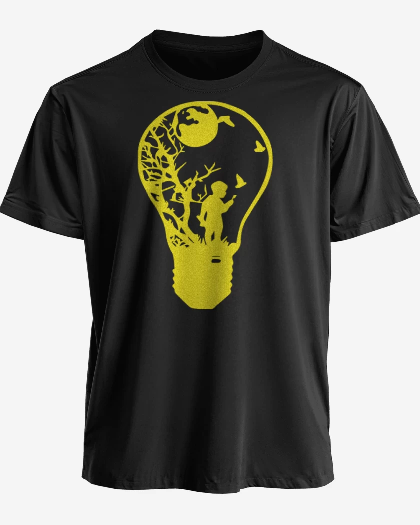 Polera premium Negro de Ampolleta
