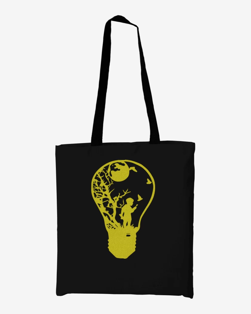 Totebag Negro de Ampolleta