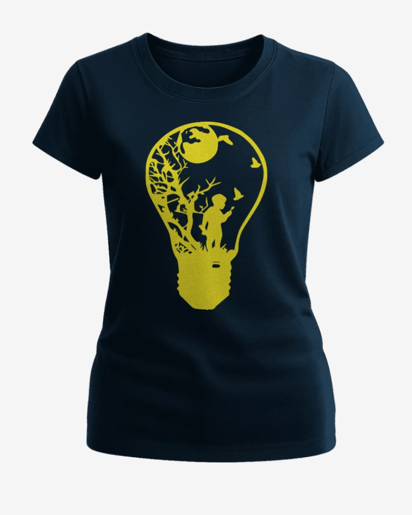 Polera de Mujer Azul Marino de Ampolleta