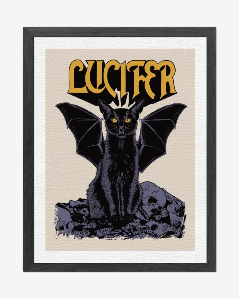 Cuadro decorativo Beige de Lucifer Black Cat
