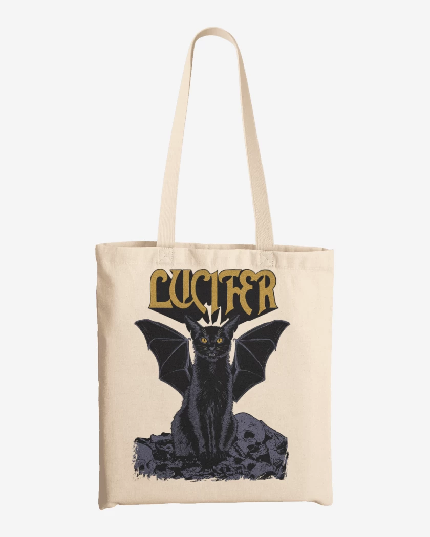 Totebag Lucifer Black Cat