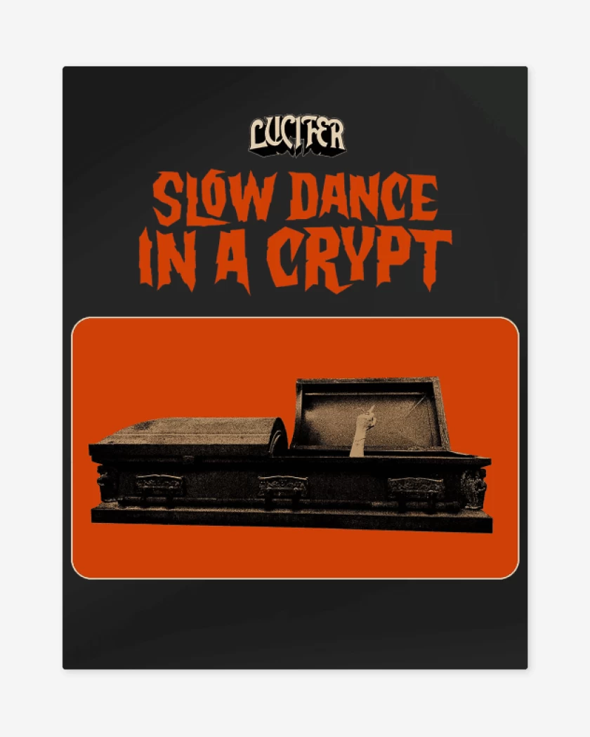 Print metalico Negro de Slow Dance
