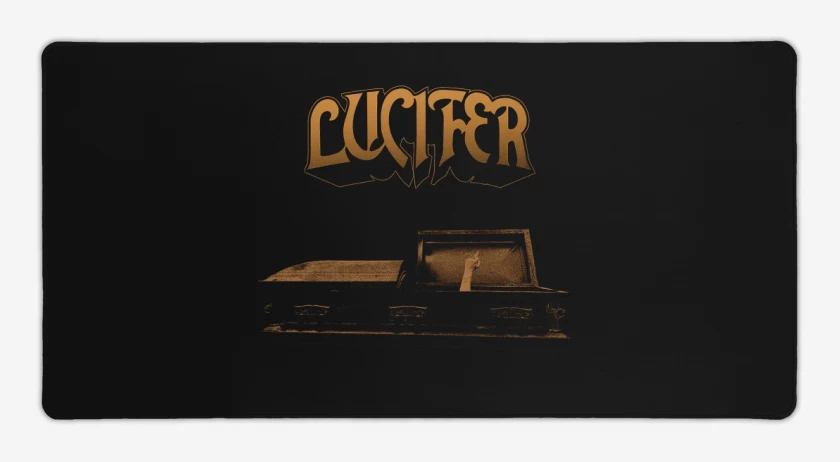 Mouse pad Gamer Negro de Lucifer ATAÚD