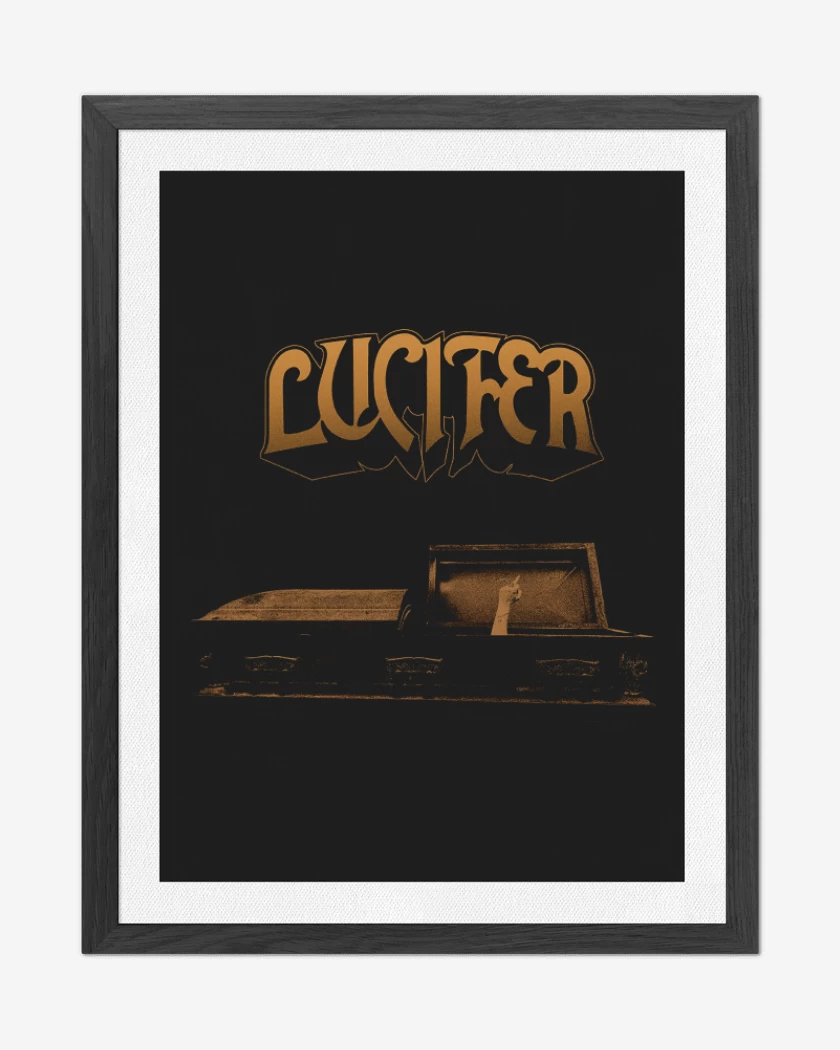Cuadro decorativo Negro de Lucifer ATAÚD