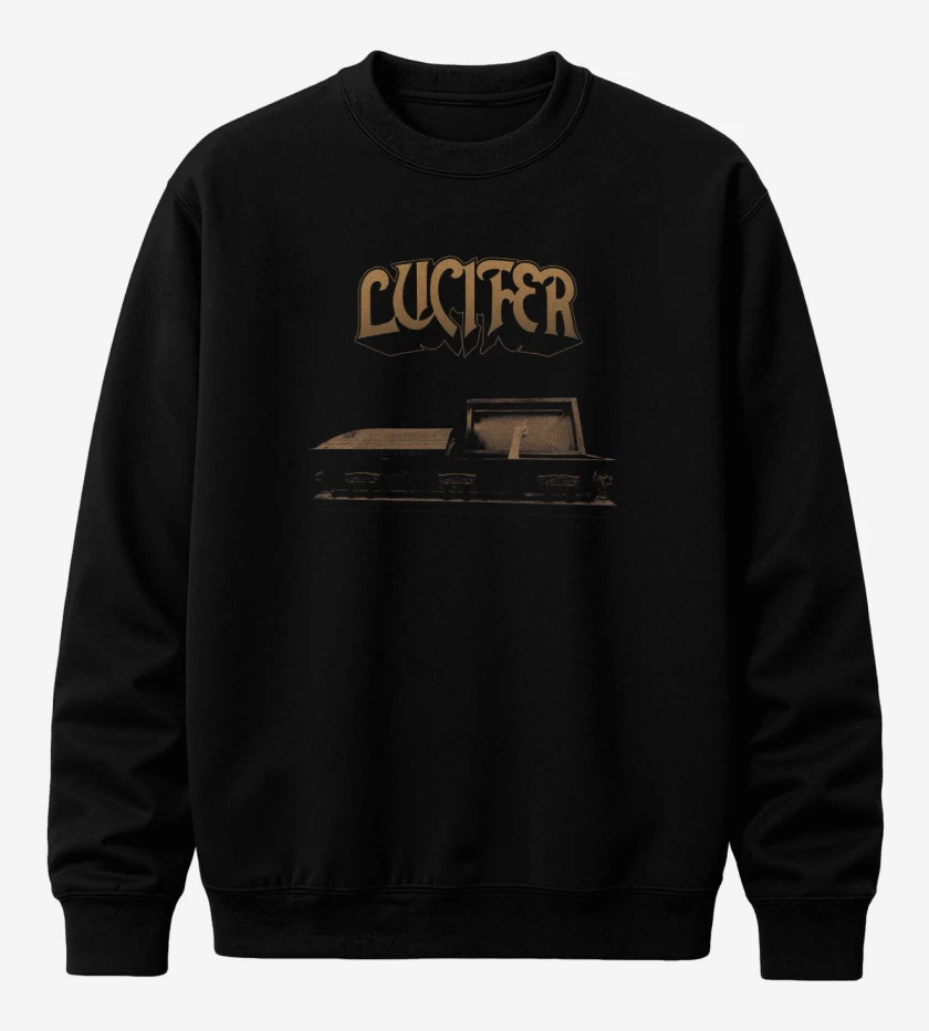 Poleron polo Negro de Lucifer ATAÚD