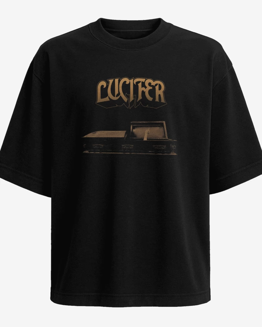 Polera Oversize Lucifer ATAÚD