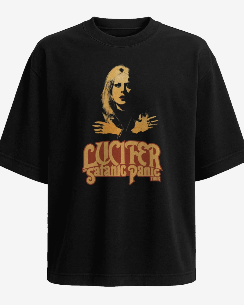 Polera Oversize Satanic Panic