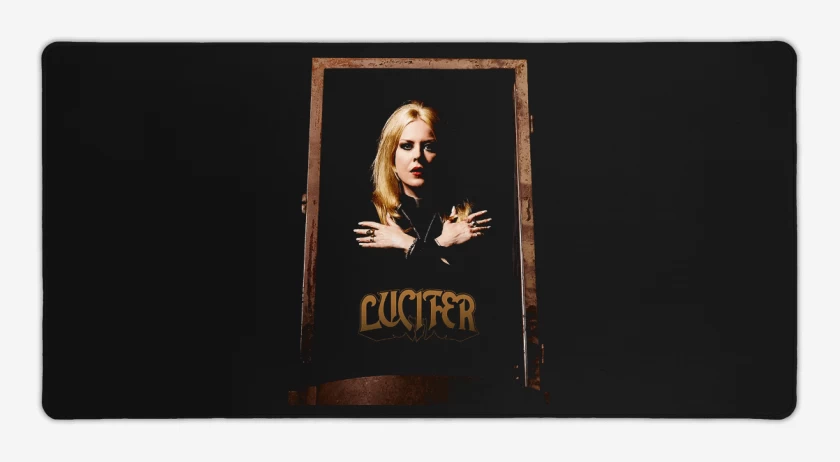 Mouse pad Gamer Negro de Lucifer V