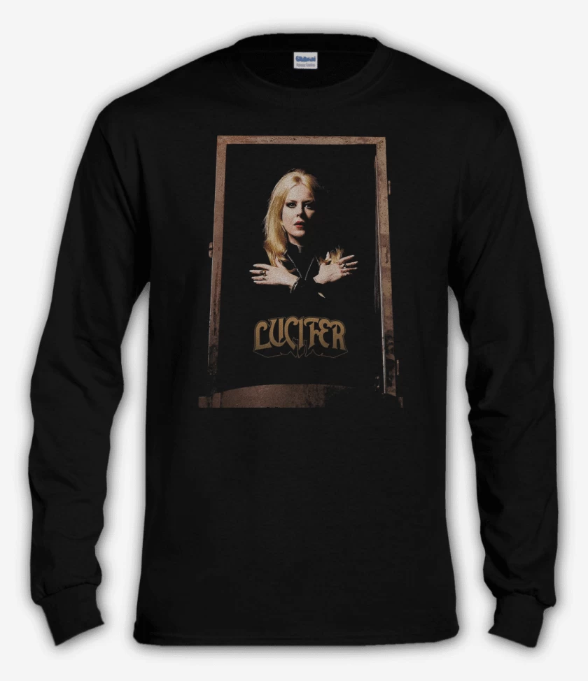 Polera manga larga Negro de Lucifer V