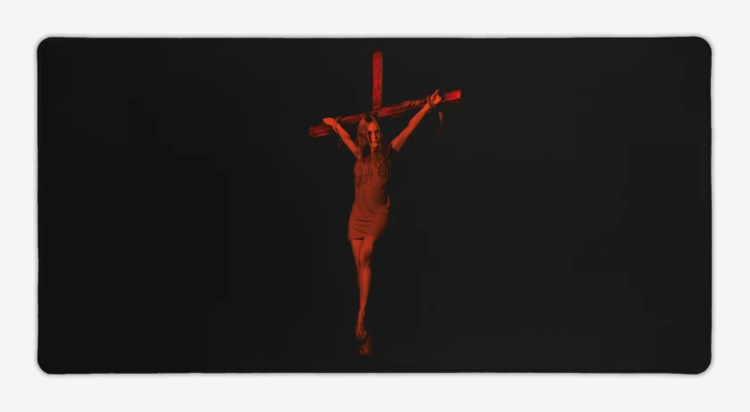 Mouse pad Gamer Negro de Lucifer IV