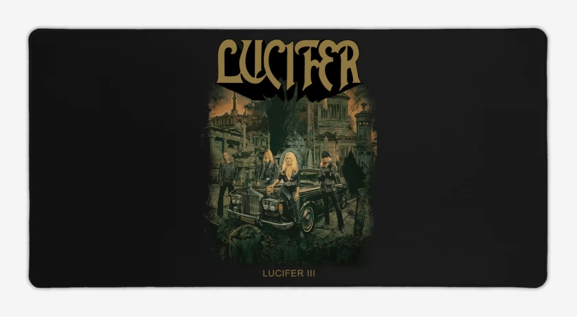 Mouse pad Gamer Negro de Lucifer III