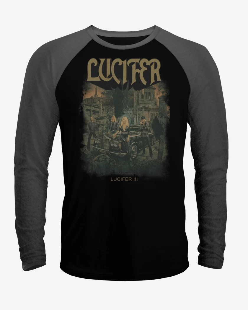 Polera Raglan Negro / Negro Heather de Lucifer III