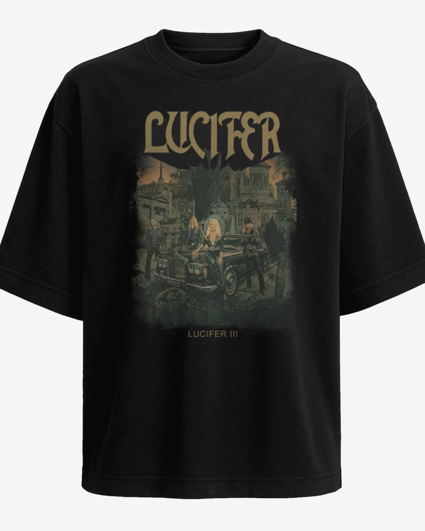 Polera Oversize Negro de Lucifer III