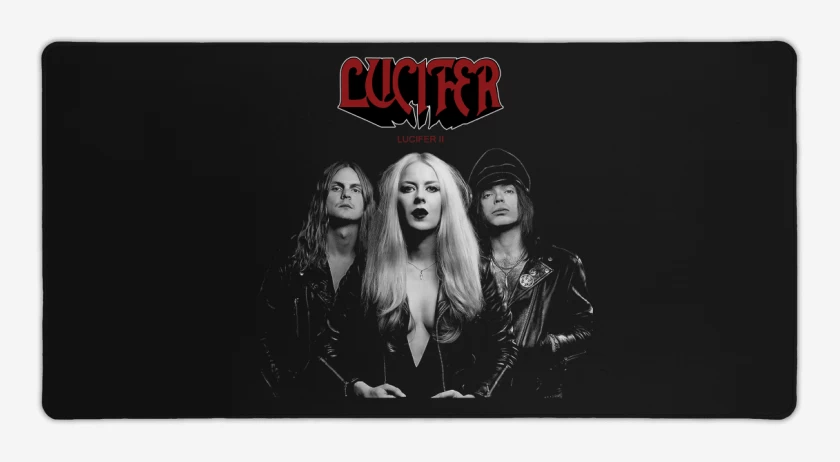 Mouse pad Gamer Negro de Lucifer II