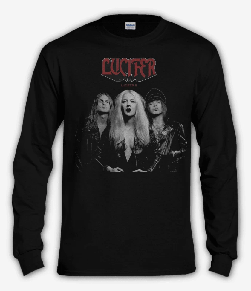 Polera manga larga Negro de Lucifer II
