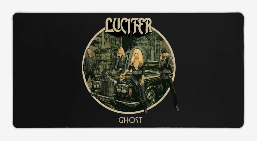Mouse pad Gamer Negro de Lucifer Ghost