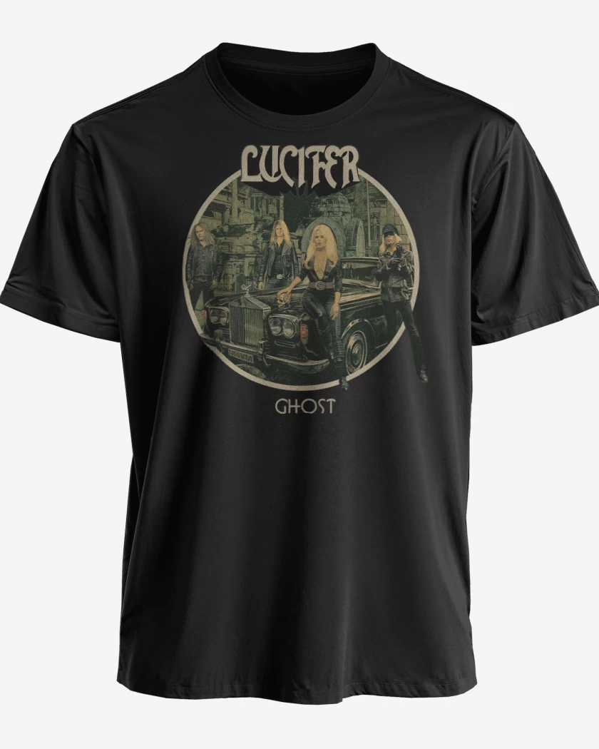 Polera premium Negro de Lucifer Ghost