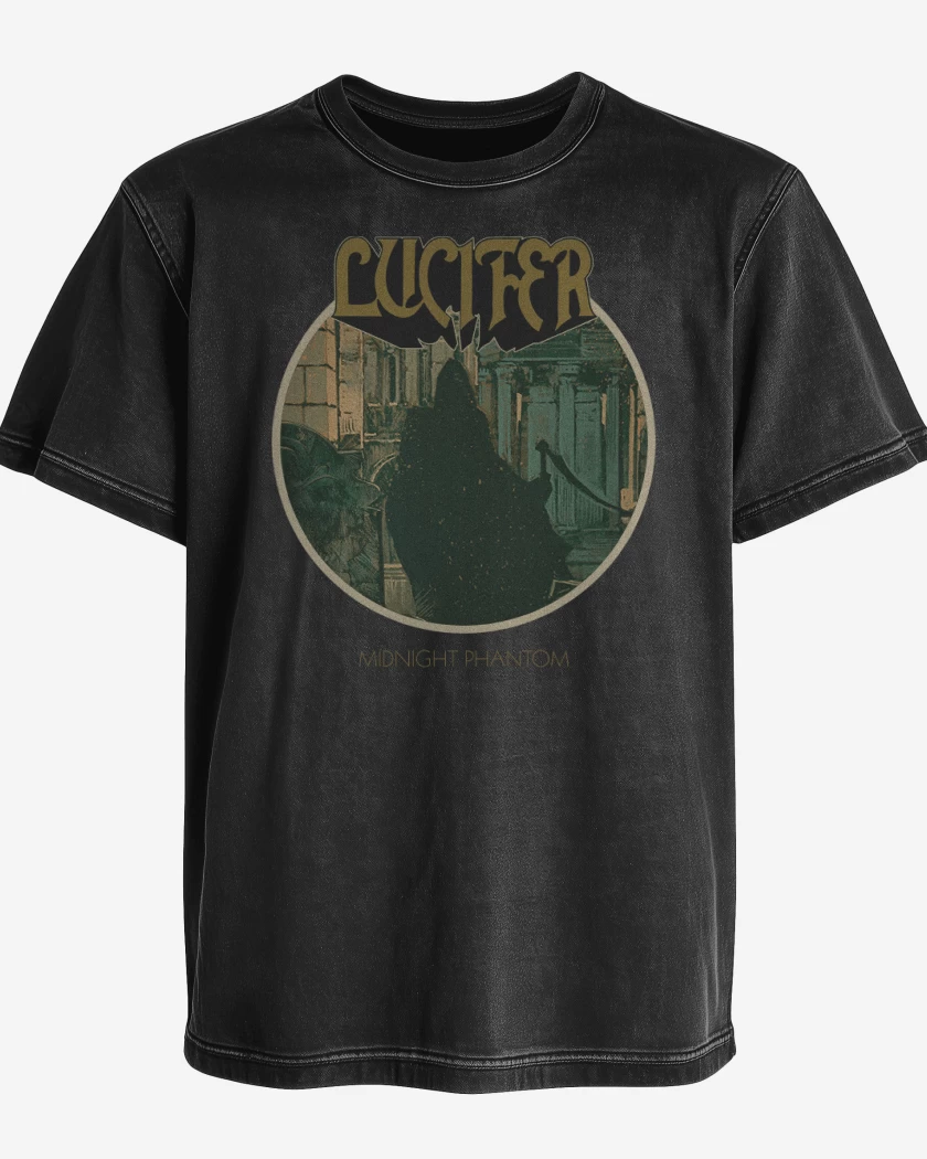 Polera desgastada Negro de Midnight Phantom