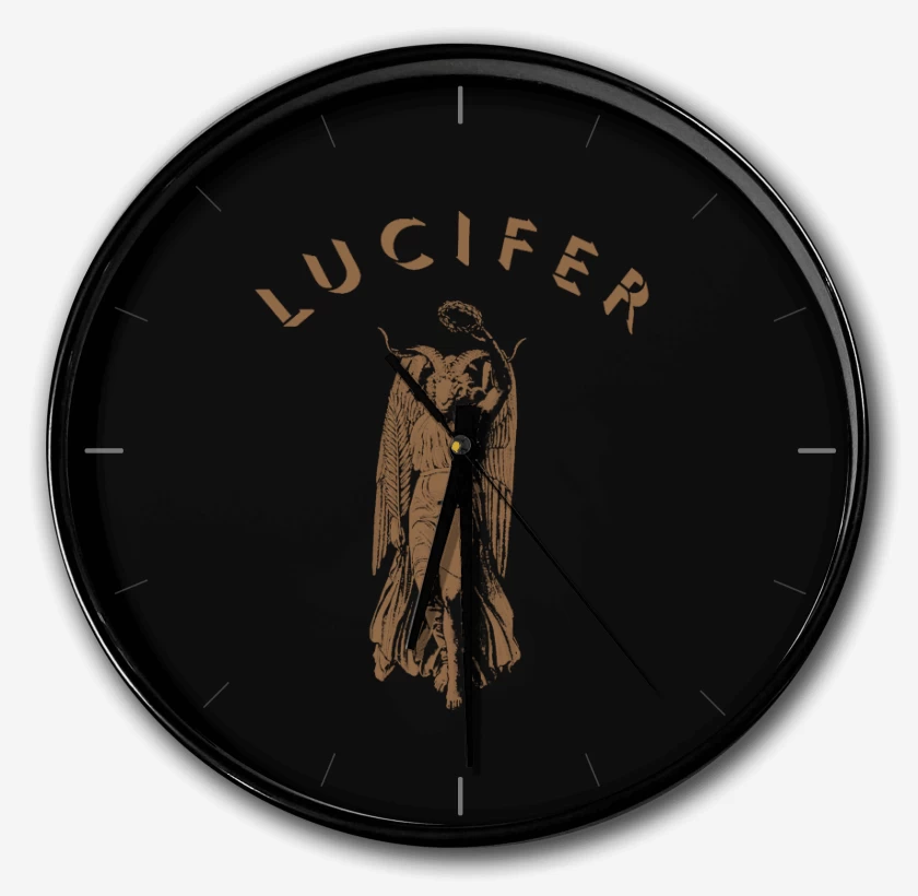 Reloj Negro de Baphomet Lucifer
