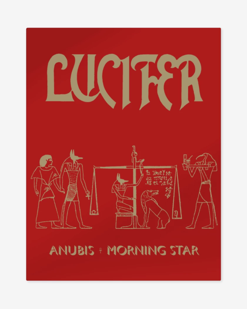 Print metalico Rojo de Morning Star Anubis
