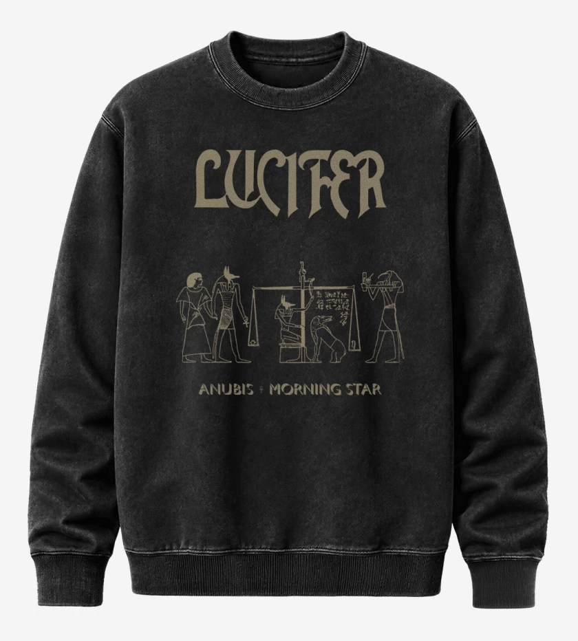 Poleron Polo Acid Wash Negro de Morning Star Anubis