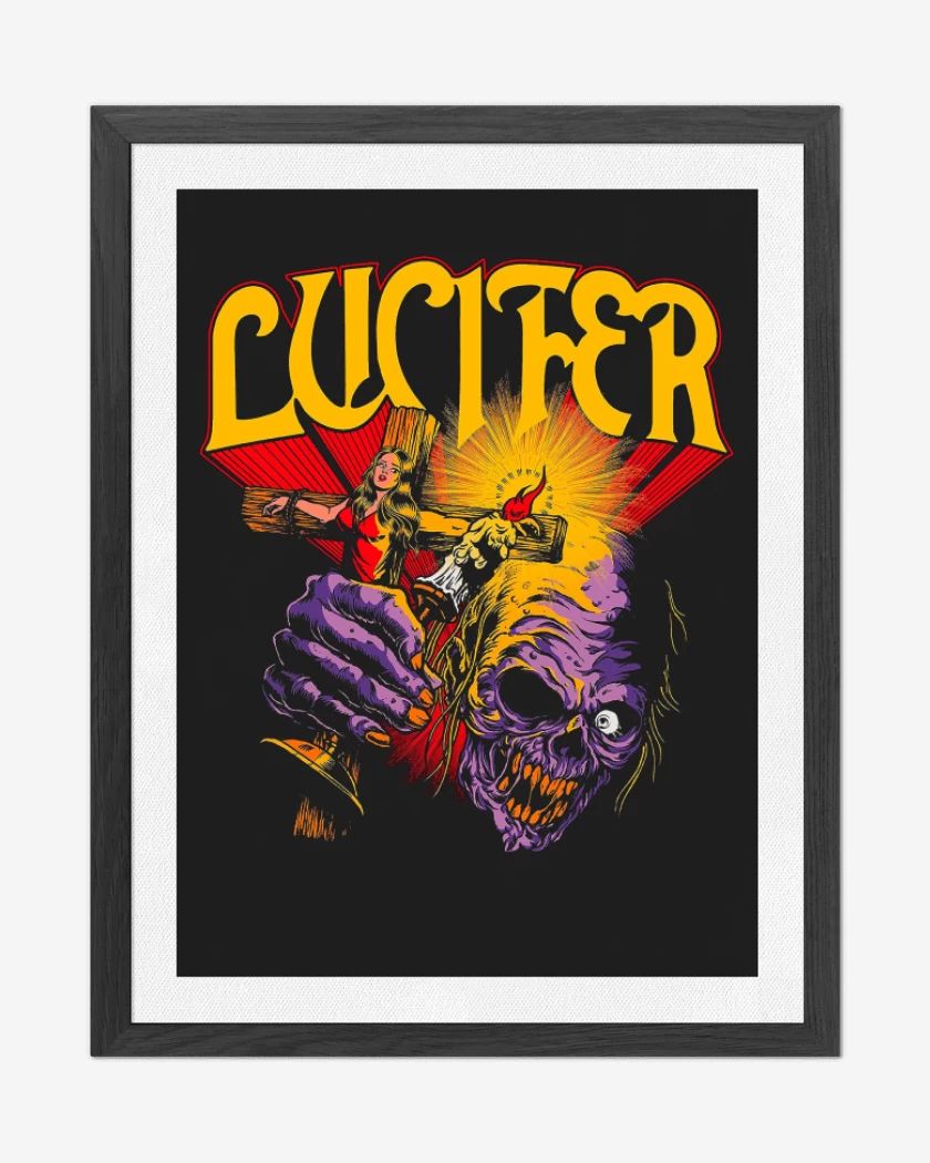 Cuadro decorativo Negro de Lucifer Creature