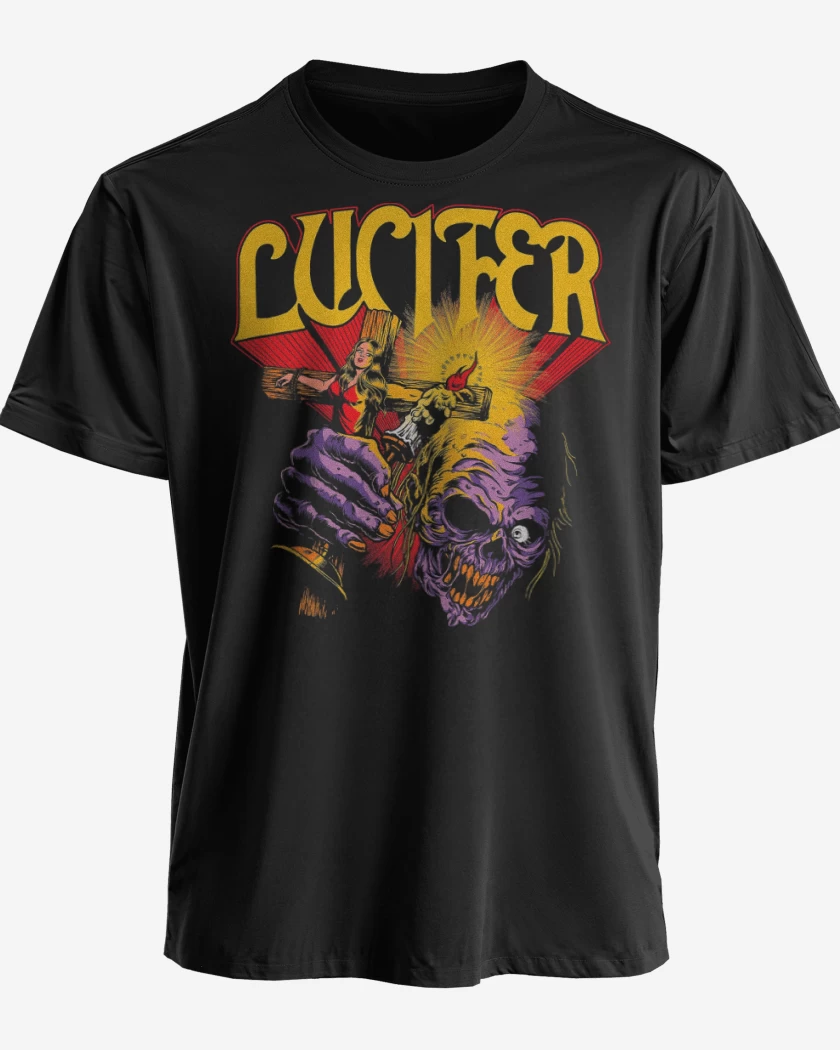 Polera premium Negro de Lucifer Creature