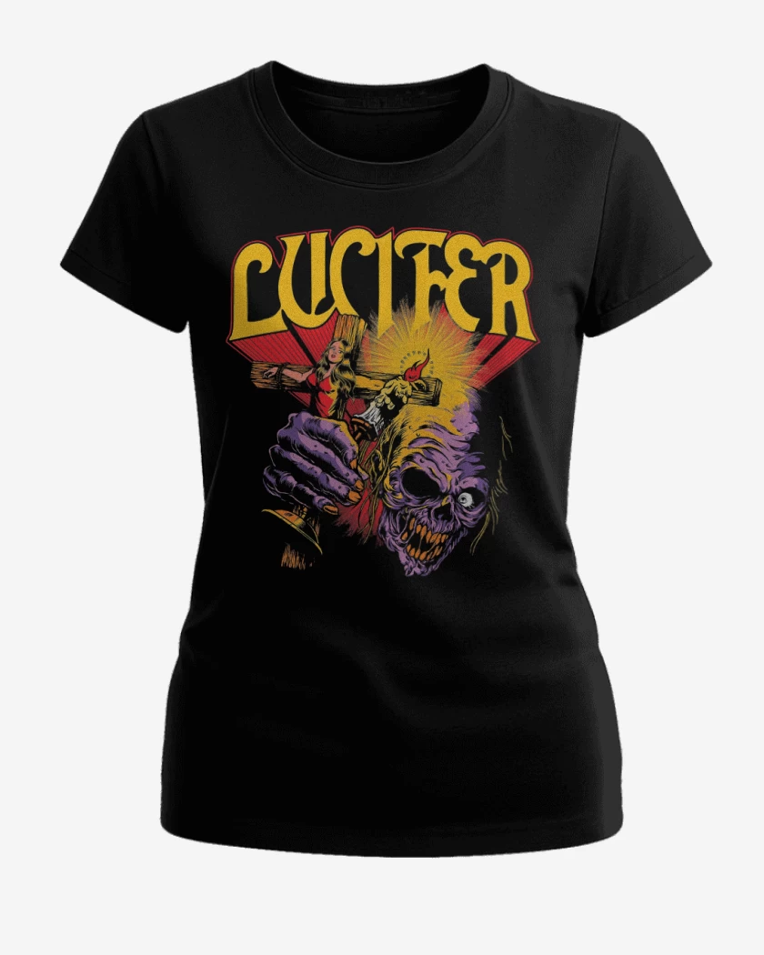 Polera de Mujer Negro de Lucifer Creature
