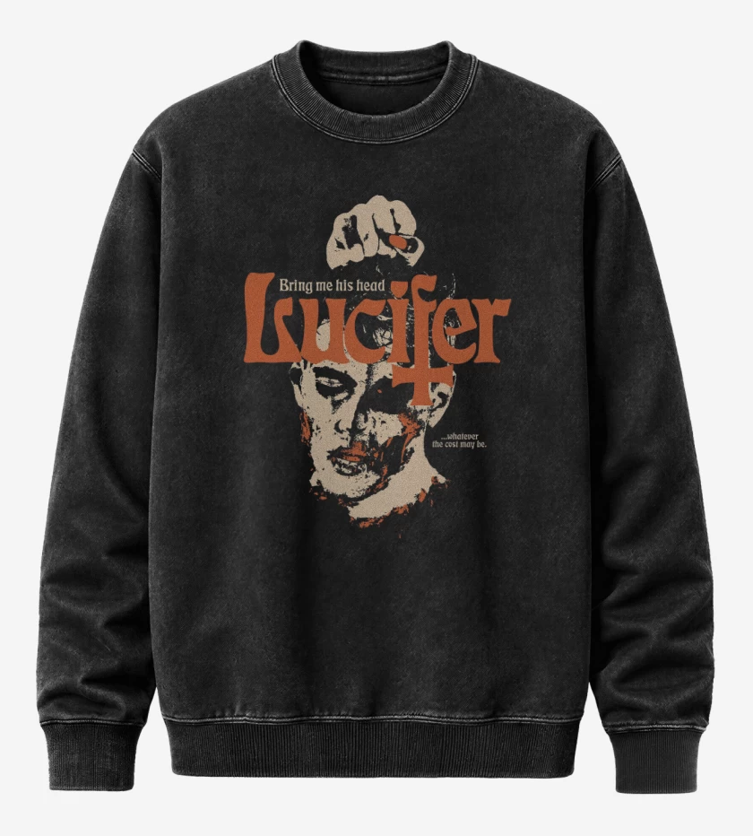 Poleron Polo Acid Wash Negro de Bring Me His Head