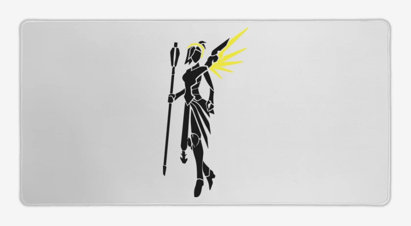 Mouse pad Gamer Blanco de Mercy 2